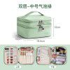 Makeup bag for women, new portable and large capacity cosmetic storage bag, box feeling waterproof, travel toiletries bag 