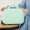 Cute cartoon cat makeup box, 14 inch cartoon carry on box, small luggage box, travel carry on suitcase 