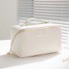Vertical Pattern Pillow Makeup Bag Women's Large Capacity Portable Travel Cosmetics Storage Bag Washing Bag 