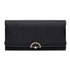 Women's Long Wallet Fashion Buckle PU Small Qing Beginner's Foreskin Clip Bag 