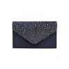 Ladies evening bag, banquet bag, silk and satin hot diamond envelope bag, hand-held bag 