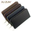 Cross Pattern Long Men's Wallet Fashion Zipper 