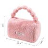 Cute Plush Makeup Bag Travel Skincare Product Storage Bag High Beauty Female Handheld Phone Storage Bag 