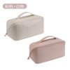 Makeup bag for women with large capacity, portable travel cosmetics, and toiletries 