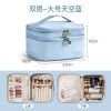 Makeup bag for women, new portable and large capacity cosmetic storage bag, box feeling waterproof, travel toiletries bag 