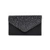 Ladies evening bag, banquet bag, silk and satin hot diamond envelope bag, hand-held bag 