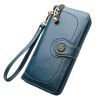 30% off wallet, mobile phone bag, long zipper, oil leather handbag, fashionable card bag, coin bag 