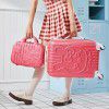 Trolley box, male and female student luggage, zipper box, leather box, boarding travel box 
