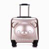 Children's suitcase with patterns, 18 inch suitcase, student suitcase, cute animal universal wheel suitcase 