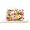 Ladies Handmade Colorful Flower Beaded Dinner Bag 