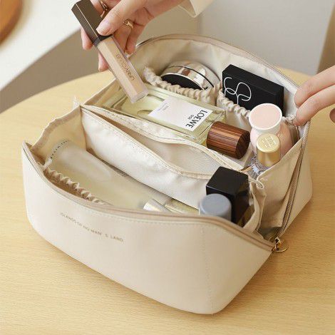 Makeup bag for women, portable, portable, large capacity, high appearance travel storage bag 