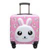 Children's suitcase with patterns, 18 inch suitcase, student suitcase, cute animal universal wheel suitcase 