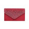 Ladies evening bag, banquet bag, silk and satin hot diamond envelope bag, hand-held bag 