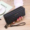 Wallet women's long handbag, mobile phone bag, double zipper large capacity bag 