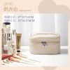 Makeup bag for women, new portable and large capacity cosmetic storage bag, box feeling waterproof, travel toiletries bag 