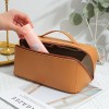 Pillow makeup bag for women, portable and multifunctional PU leather, high aesthetic value, high-end feeling, large capacity, travel cosmetics storage 