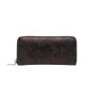 New Women's Wallet Retro Fashion Long Handheld Bag PU Flower Large Capacity Wallet Change Phone Bag 