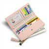 Women's Wallet Long Cross Pattern Tassel Zipper Zero Wallet 
