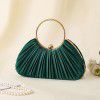 Hundred pleated banquet bag, women's handbag, socialite temperament banquet handbag, formal dress bag, circular ring handbag 