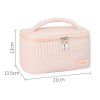 Cake Makeup Bag PU Solid Handheld Wash Bag Cosmetic Portable Storage Bag Makeup Bag 