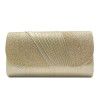 Spliced women's bag with pleated flap, hand-held bag with fine powder, women's banquet bag 