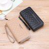 Wallet women's long handbag, mobile phone bag, double zipper large capacity bag 