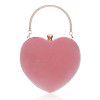 Heart shaped handbag for women's fashionable makeup bag, dinner bag, handbag 