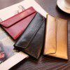 Long Wallet Women's Genuine Leather Buckle Minimalist Business Cowhide Thin Wallet Card 