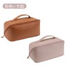 Makeup bag for women with large capacity, portable travel cosmetics, and toiletries 