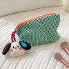 Minimalist contrasting checkered makeup bag for women's travel, portable, large capacity cosmetic storage bag 