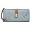 Matte retro three fold women's wallet card bag, multi-functional European and American long handheld bag 