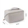 Vertical Pattern Pillow Makeup Bag Women's Large Capacity Portable Travel Cosmetics Storage Bag Washing Bag 