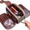 Large capacity makeup bag for women, portable travel makeup brush, toiletries storage bag 