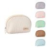 Half round cake makeup bag, cosmetic storage bag, travel makeup bag, mini handheld makeup bag 