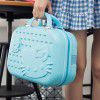 Cute cartoon cat makeup box, 14 inch cartoon carry on box, small luggage box, travel carry on suitcase 