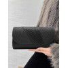 Spliced women's bag with pleated flap, hand-held bag with fine powder, women's banquet bag 