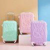 Trolley box, male and female student luggage, zipper box, leather box, boarding travel box 