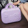 Cute cartoon cat makeup box, 14 inch cartoon carry on box, small luggage box, travel carry on suitcase 