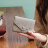 Genuine leather wallet, small wallet for women, ultra-thin student card bag, integrated wallet, high-end and multifunctional 