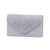 Ladies evening bag, banquet bag, silk and satin hot diamond envelope bag, hand-held bag 