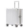 Luggage case, male business aluminum frame, female small 18 inch trolley case, universal wheel travel case, small and fresh new product 
