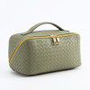 PU Makeup Bag with High Appearance Value, Large Capacity, Convenient Pillow Makeup Bag, Travel Wash and Embossed Multifunctional Storage Bag 