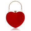 Heart shaped handbag for women's fashionable makeup bag, dinner bag, handbag 