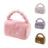 Cute Plush Makeup Bag Travel Skincare Product Storage Bag High Beauty Female Handheld Phone Storage Bag 