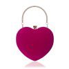 Heart shaped handbag for women's fashionable makeup bag, dinner bag, handbag 