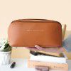 Handheld pillow makeup bag, PU pillow bag, travel storage bag, large capacity toiletries bag for women 