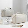 Vertical Pattern Pillow Makeup Bag Women's Large Capacity Portable Travel Cosmetics Storage Bag Washing Bag 