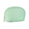 Half round cake makeup bag, cosmetic storage bag, travel makeup bag, mini handheld makeup bag 