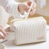 Cake makeup bag, skincare product storage bag, handheld travel toiletries bag 