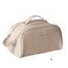 New Double Zipper High Beauty Makeup Bag, Organ Pillow Bag, PU Leather Portable Wash Bag, Travel Makeup Bag 